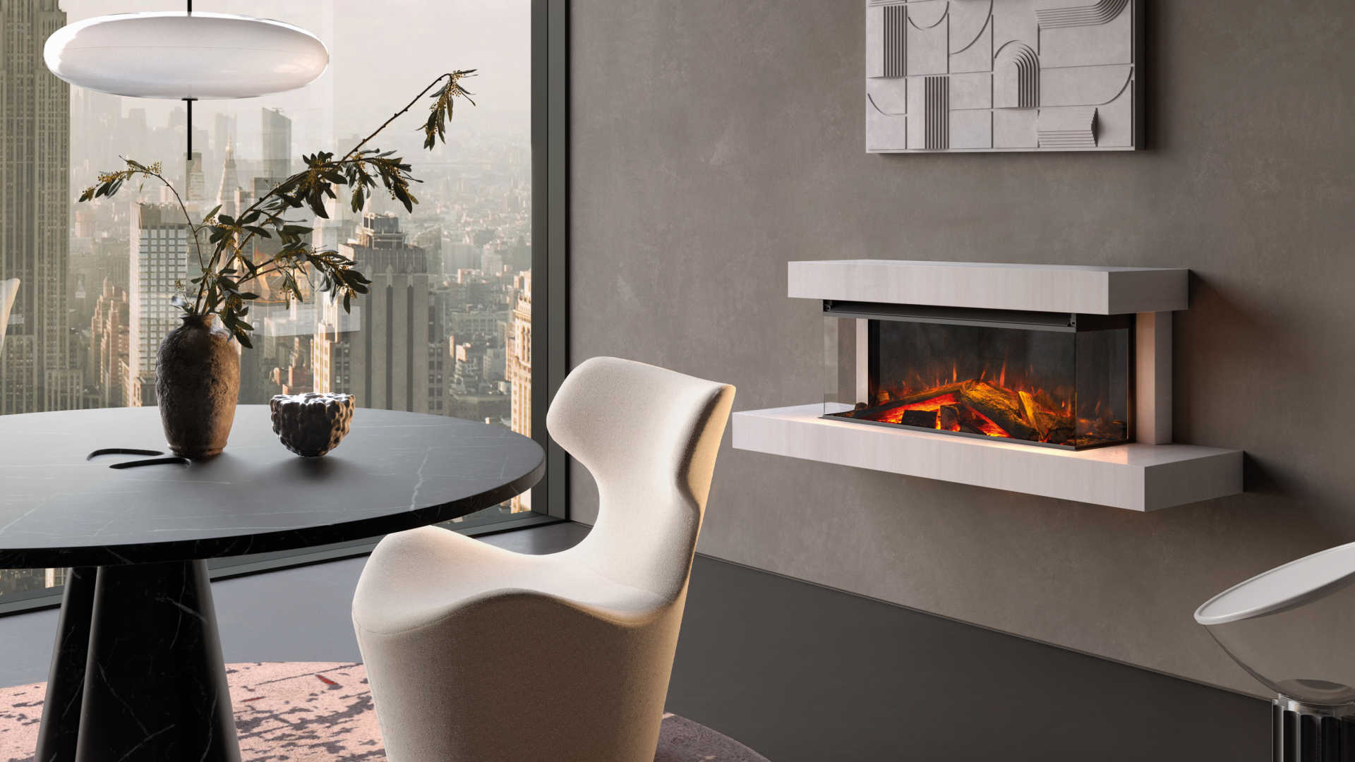 Cheminée électrique Lumen 870 2000W - LA NORDICA EXTRAFLAME-